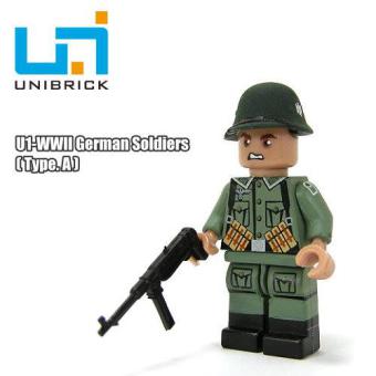 Unibrick Landser Figur mit MP40 