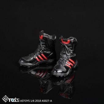 Female Sports boots black Red 1:6 