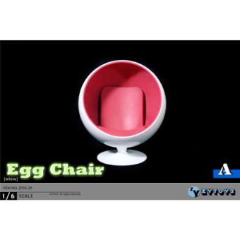 1:6 Egg Chair (White) 