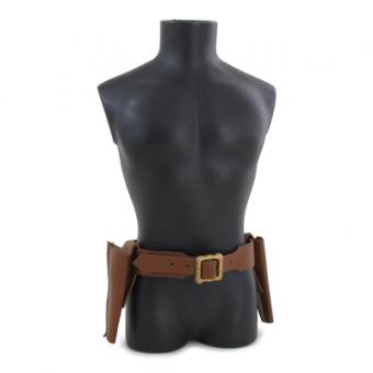 Western Belt and 2 Holsters 1/6 brown 
