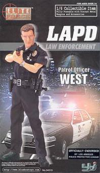 Elite Force - LAPD Patrol Officer West 30cm Figur 