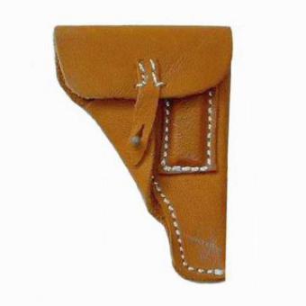 P38 leather Holster Russet in 1/6 