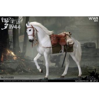 Pferd - Japan - Weiss im Maßstab 1:6 