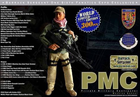 Barrack Sergeant:One Sixth Fanatics -Private Military Contractor (PMC),Limited Edition 300 Pcs Only 