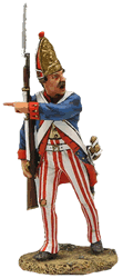 American war of Independence: Hessian Grenadiers Officer with Telescope 