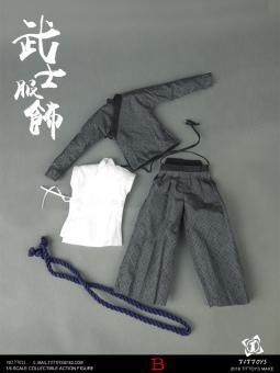 Costumes Of The Japanese Warring States Warriors Set (Grey) 