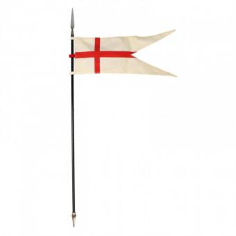 Diecast Knight Templar Bachelor Halberd with Flag (White)1/6 