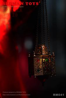 Metal Dracula Rote Lampe mit Led (Bronze) 