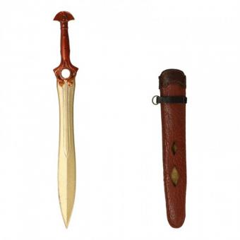 Diecast Sword with Leather Scabbard (Gold) (1:6) 