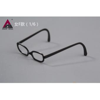 Female Glasses (Black) 1/6 