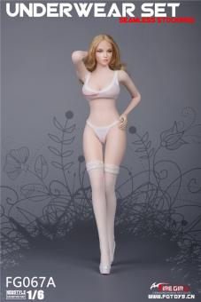 1:6 Seamless Stocking Lace Lingerie Set 