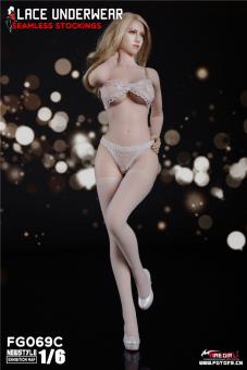 1:6 Seamless Stocking Lace Lingerie Set 