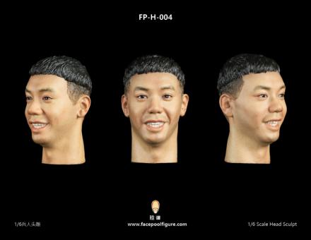 Asian Male Headsculpt with Expression 1:6 