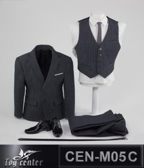 Gentlemen Striped Suit Set (Blue) 1/6 
