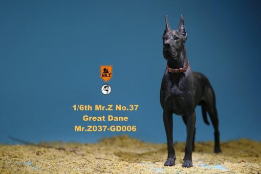 German Great Dane Dog (Black) 1:6 