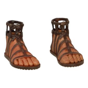 Roman Feet with Caligae Sandals (Brown) 1:6 