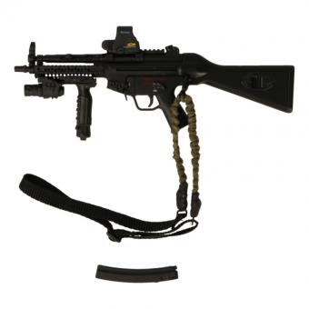 1:6 HK MP5 Submachine Gun with M63 Surefire (Black) 