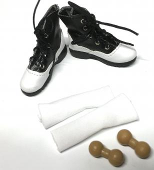Damen Black and white Schuhe 
