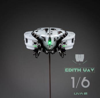 LED Light Up Edith UAV Drone (Grey) 1:6 