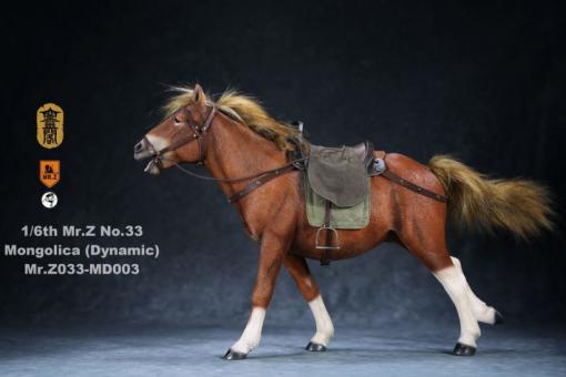 Mongolica Horse (Brown) - in 1:6 scale 