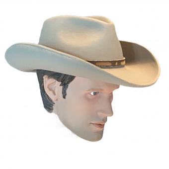 Male Head with stetson hat 1/6 