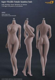 Phicen Body S02C - Sun Tan - large Breast Size 