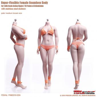 Caucasian Pale Female Super Flexible Seamless Body (Middle Bust) 