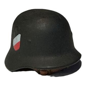 M35 Metal Helmet WH double decals leather Liner 