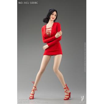 Female Fashion Dress Set (Red) 1/6 