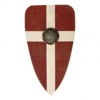 Wooden Knight Shield (Red) in 1:6 